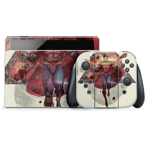DC Comics Superman Galaxy Flying Nintendo Switch OLED (2021) Skin